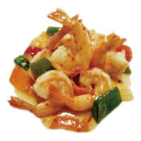 Gambas con salsa picante