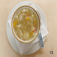 Sopa de maíz con cangrejo