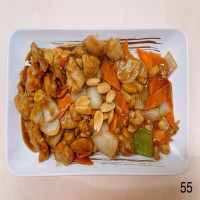 Pollo con almendras